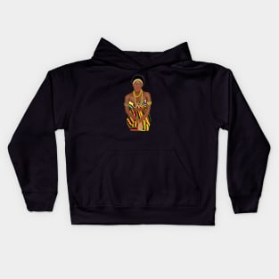 African Queen Kente Pattern Kids Hoodie